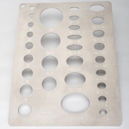 Circles & Ovals Template - Stainless Steel