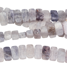 Iolite 5x10mm Double Drill rectangle 8"