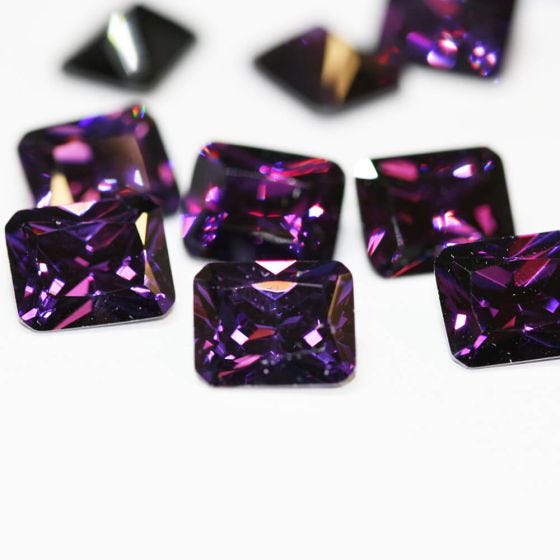 AMETHYST EMERALD Cubic Zirconia