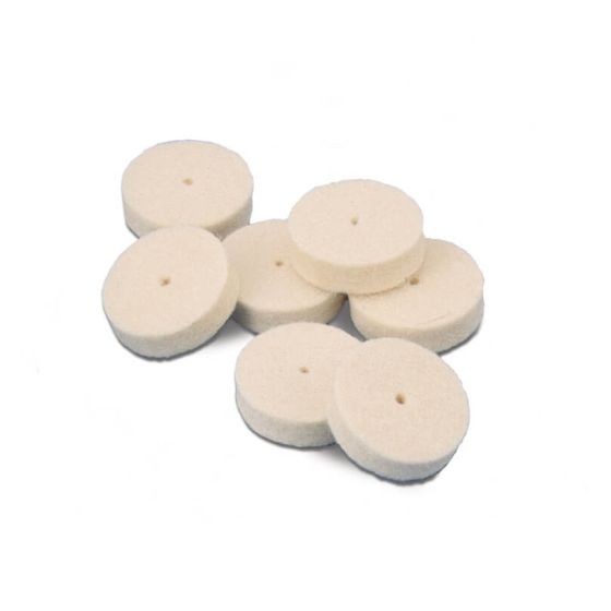 Miniature Square Edge Felt Wheels 1" x 1/8" Soft