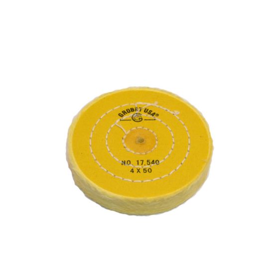 Yellow Chemkote Buff 4″ x 50 Ply, Shellac Center