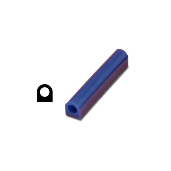 Matt Wax, File-A-Wax Ring Tube, Flat Side With Hole, Blue
