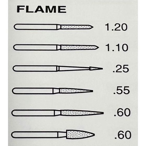 Flame, 1.10 max-tip dia., 260 mesh