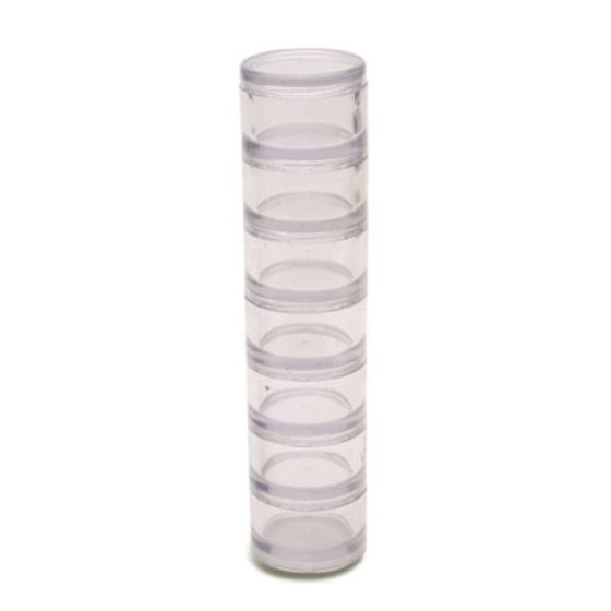 ROUND STORAGE JARS STACKED - SMALL, SET OF 7