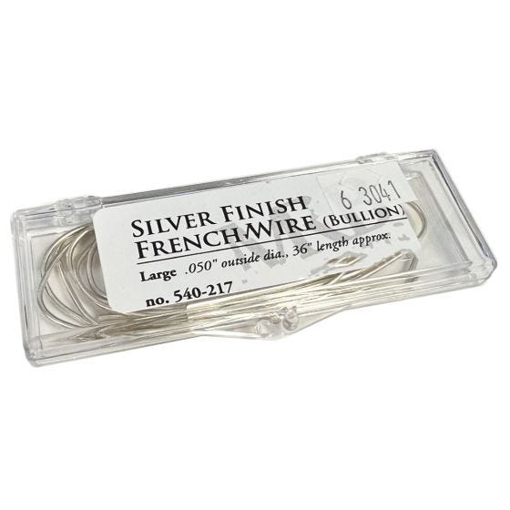 French Wire, 0.50" outside dia,  Silver color