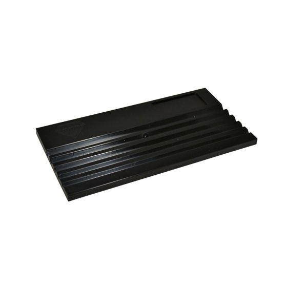 Grooved Sorting Tray, Black