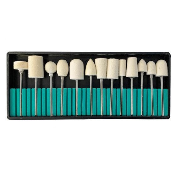 Mounted Felt Buff Kit - 13 pc