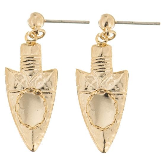 Earrings Arrowhead Design 8x6mm