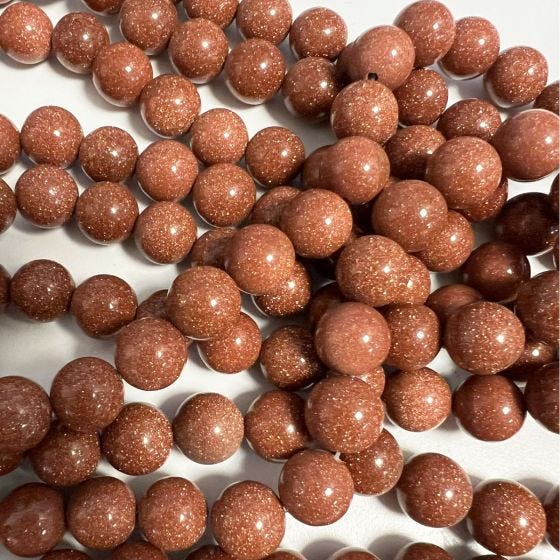 Brown-Goldstone Beads