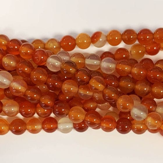 10mm Carnelian Bead - 15"