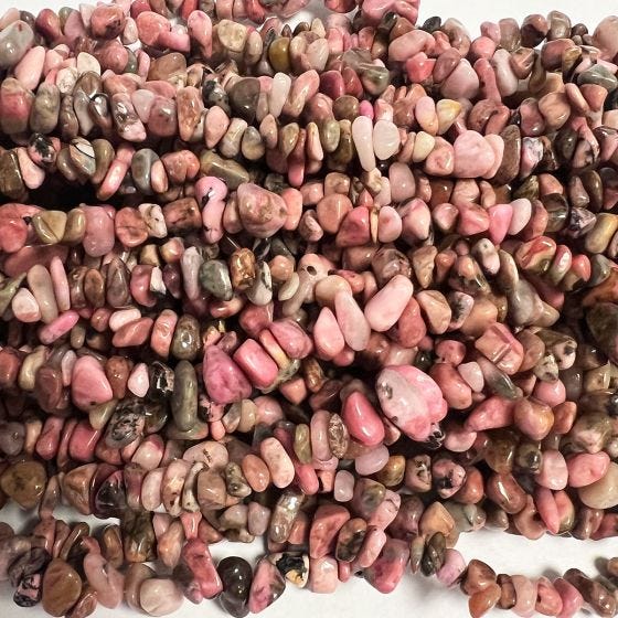 Rhodochrosite Chip Necklace