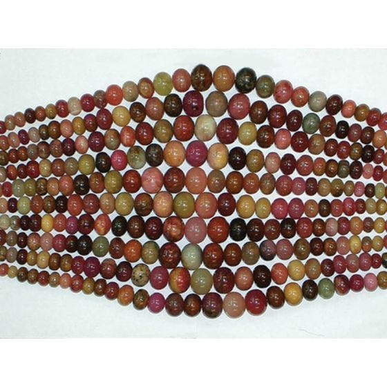 FLOWER NEW JADE GRADUATED RONDELLE 10-20mm