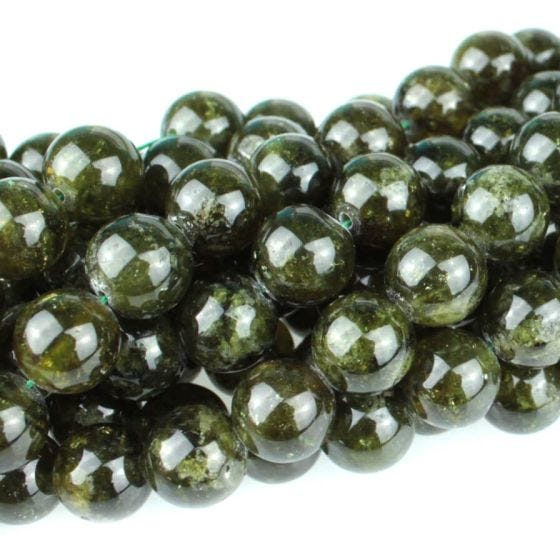 8" Green Garnet 10mm Round