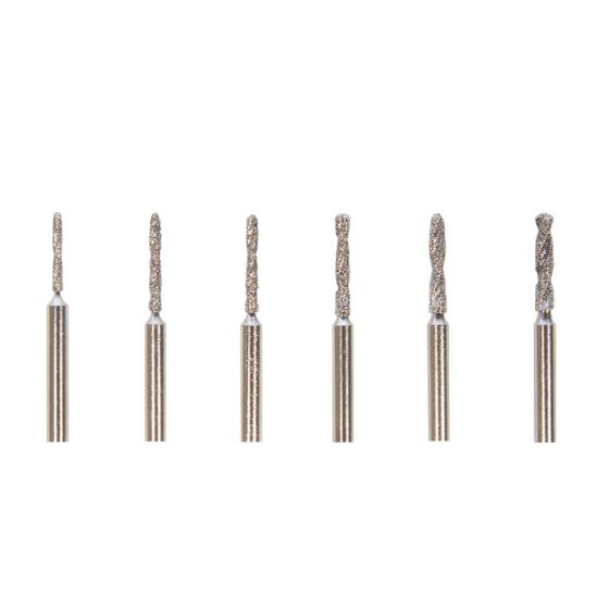 Diamond Coated, 1 - 2.1mm  3/32" Drills (6 Pc)