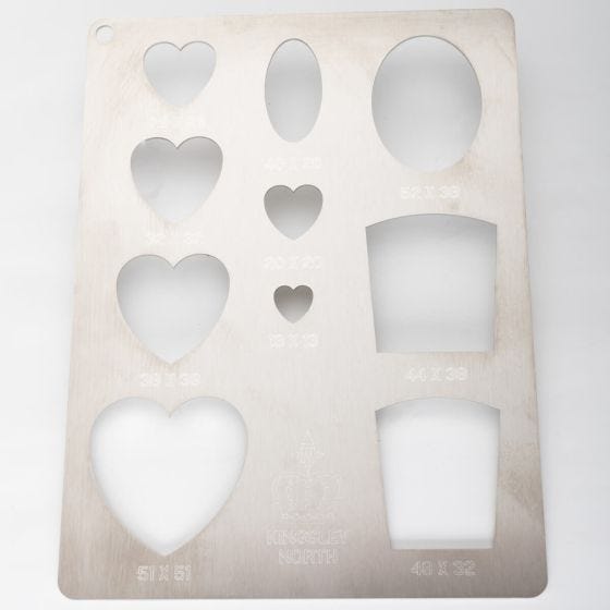 Heart & Misc Template - Stainless Steel