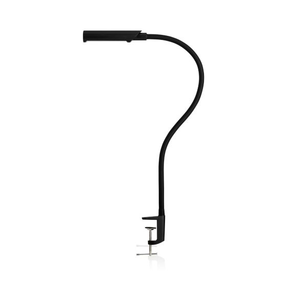 UberLight Flex Black - Adjustable LED Task Light with Clamp Base