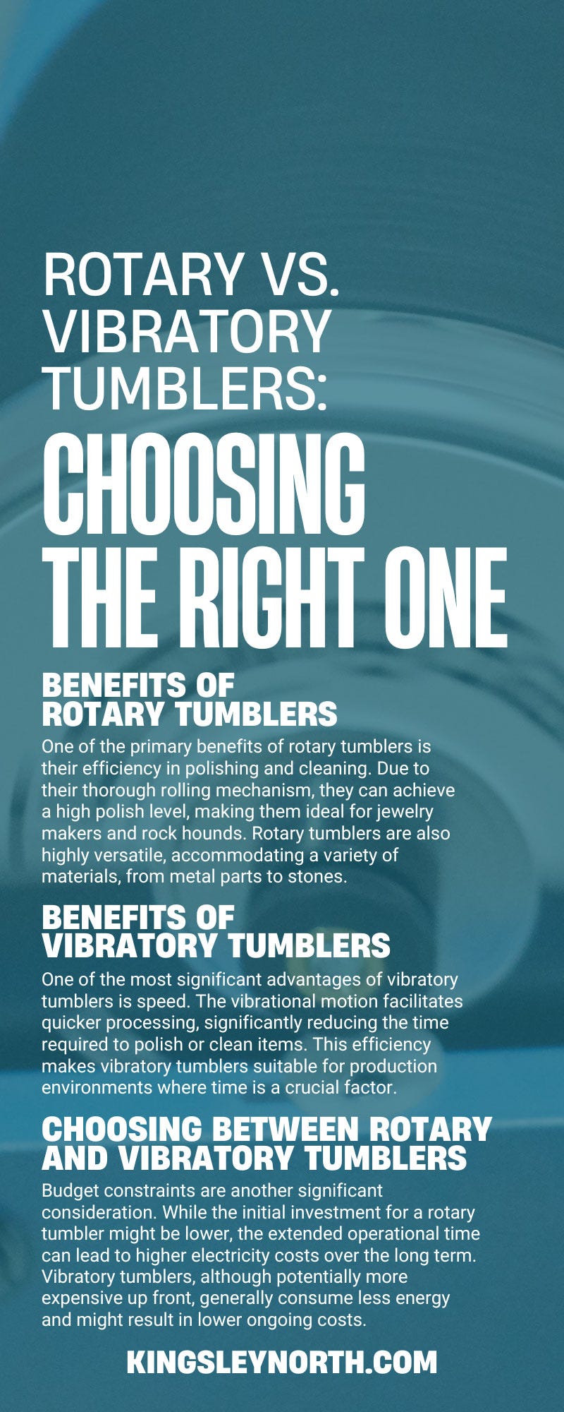 Rotary vs. Vibratory Tumblers: Choosing the Right One